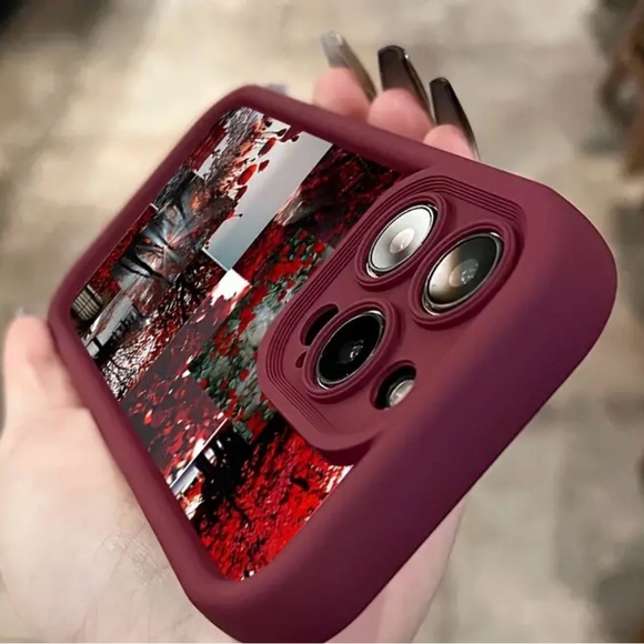 Elegant Red Floral Tpu Case For IPhone 11 Pro Max - Picture 3 of 3